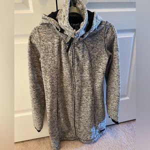 Gray Calvin Klein athletic zip up hoodie